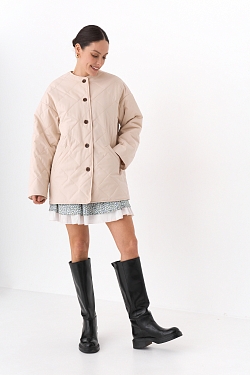 Куртка стеганная с отделкой