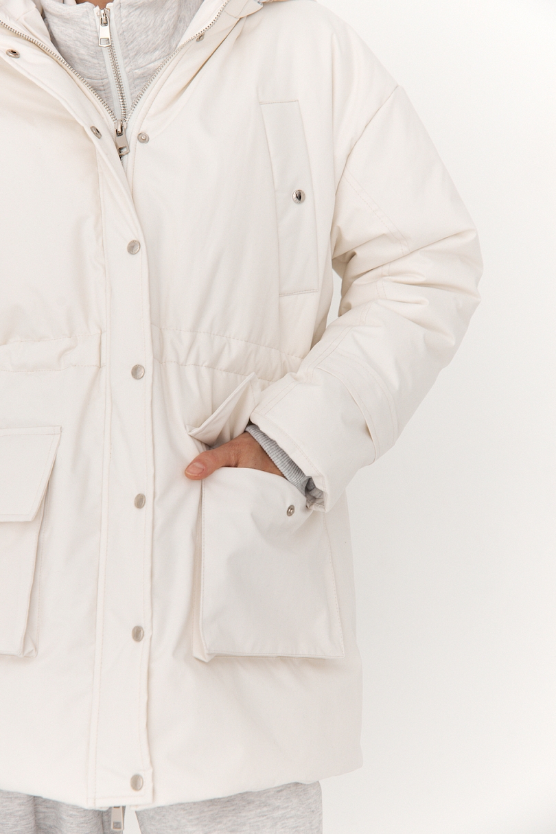 Парка утепленная с капюшоном