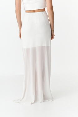 Юбка из шифона с подкладом