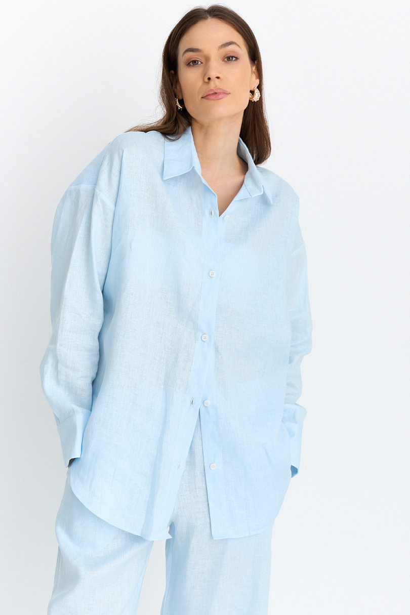 Рубашка из 100% премиум льна