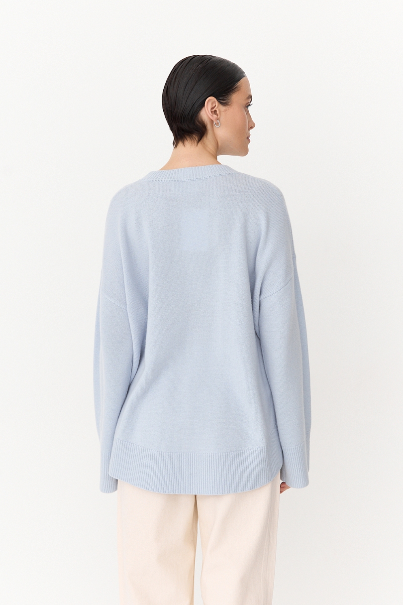 Свитер О- образный из шерсти и кашемира