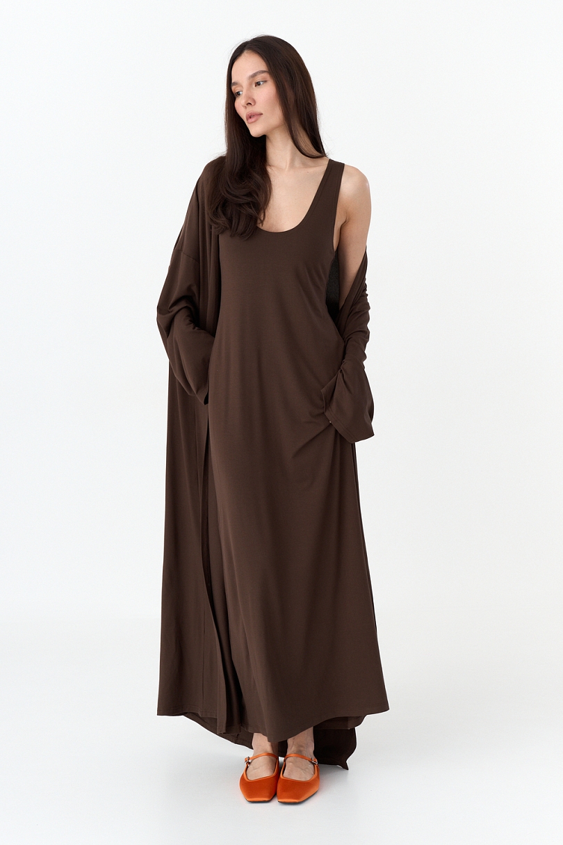 Комплект кардиган и платье-майка