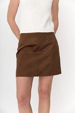 Юбка мини с разрезными деталями