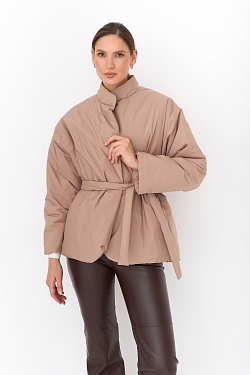 Куртка с цельнокроеным рукавом с поясом