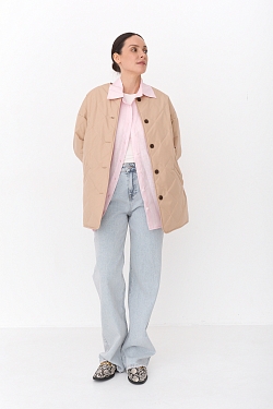 Куртка стеганная с отделкой