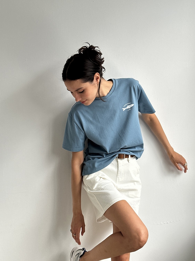 Футболка в расслабленном стиле с принтом Ricoco Market