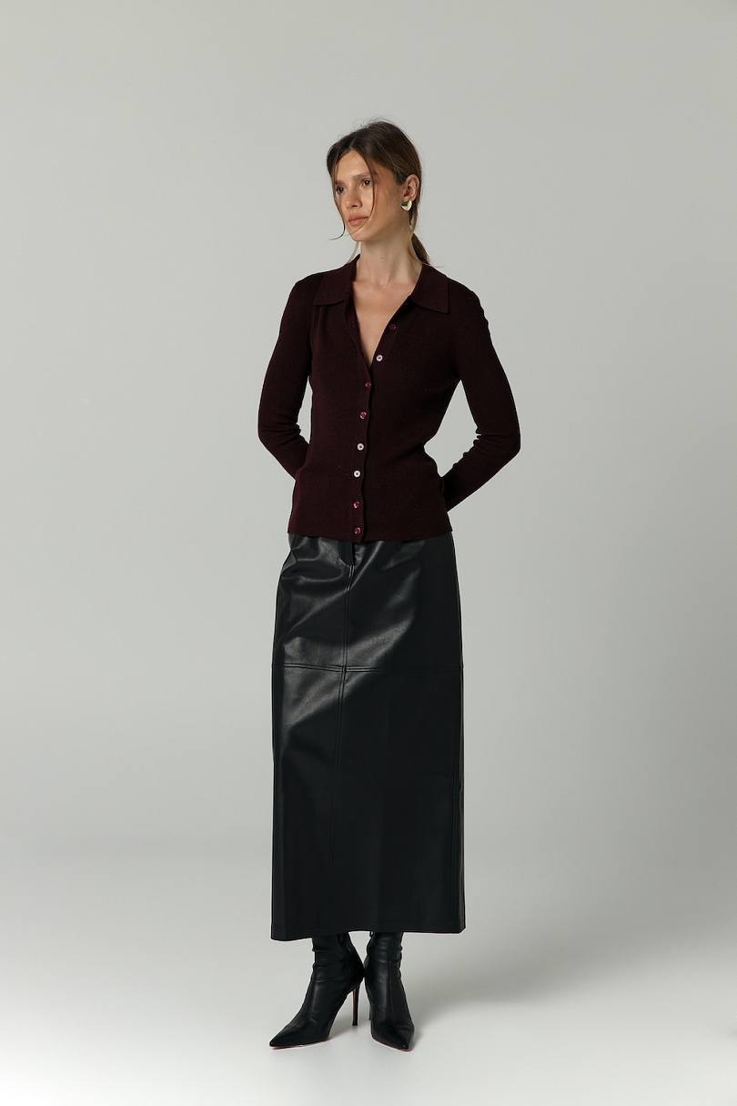 Кардиган на пуговицах из шерсти мериноса