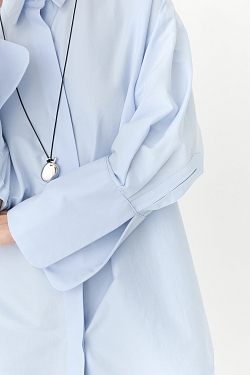 Рубашка приталенная с ассиметрией