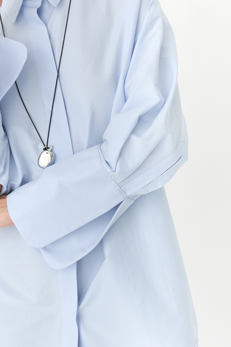 Рубашка приталенная с ассиметрией