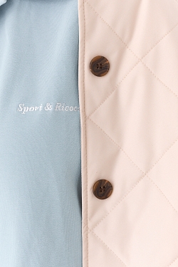 Куртка стеганная с отделкой