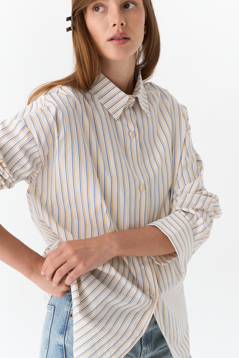 Рубашка оверсайз в полоску