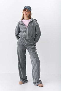 Костюм из хлопкового велюра