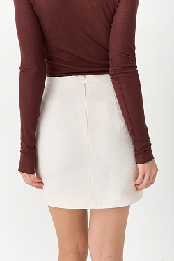 Юбка мини из фактурной ткани
