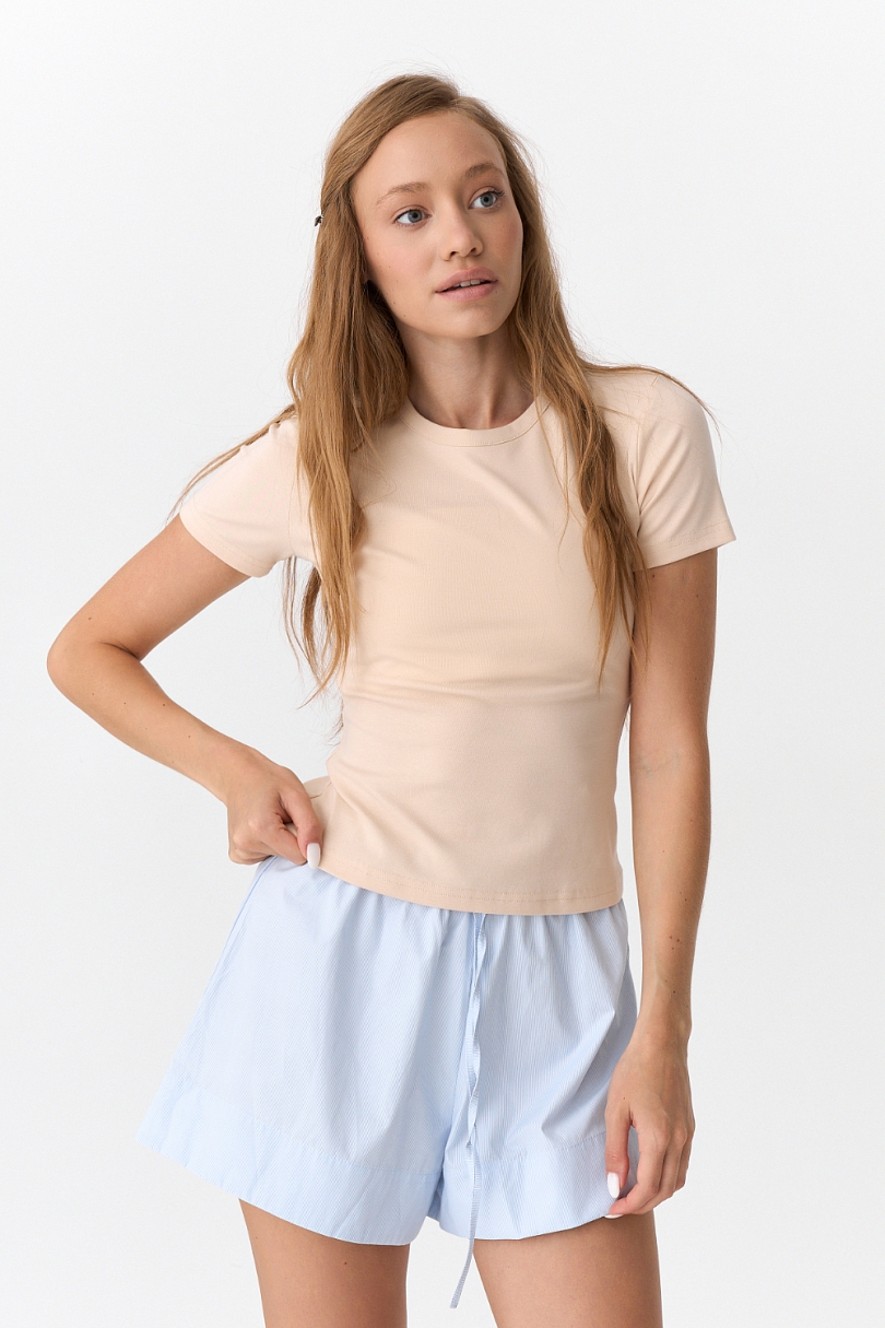 Футболка slim с окантовкой