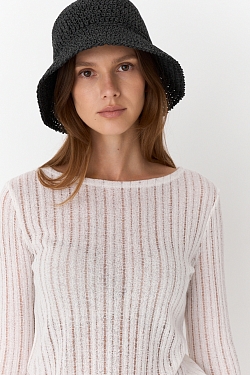 Панама из рафии