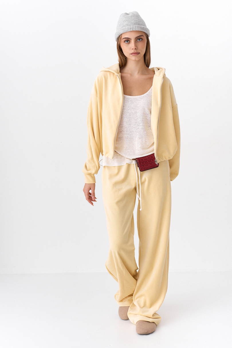 Костюм из хлопкового велюра