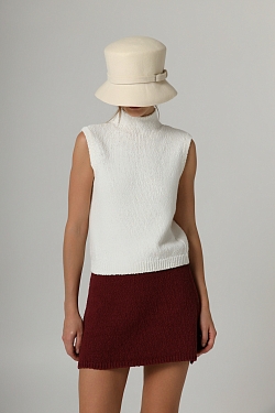 Джемпер из хлопкового трикотажа букле