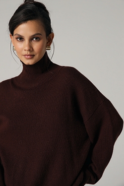 Свитер с широкими рукавами с ангорой