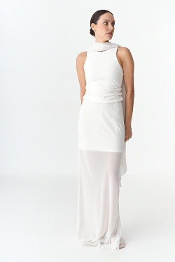 Юбка из шифона с подкладом