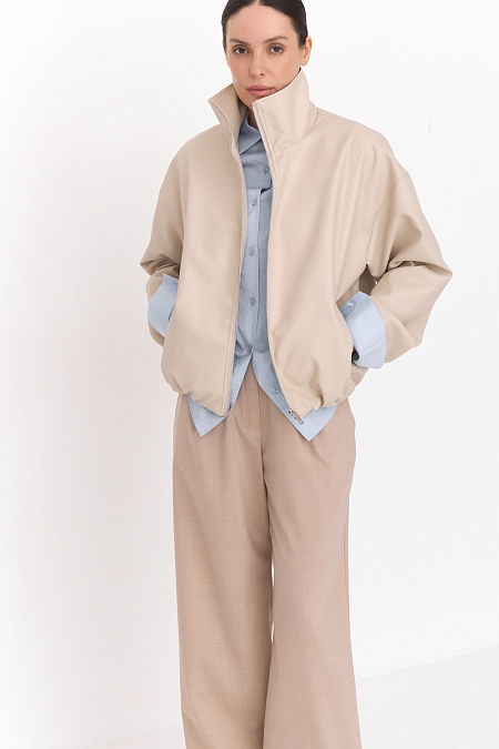 Куртка из экокожи на молнии