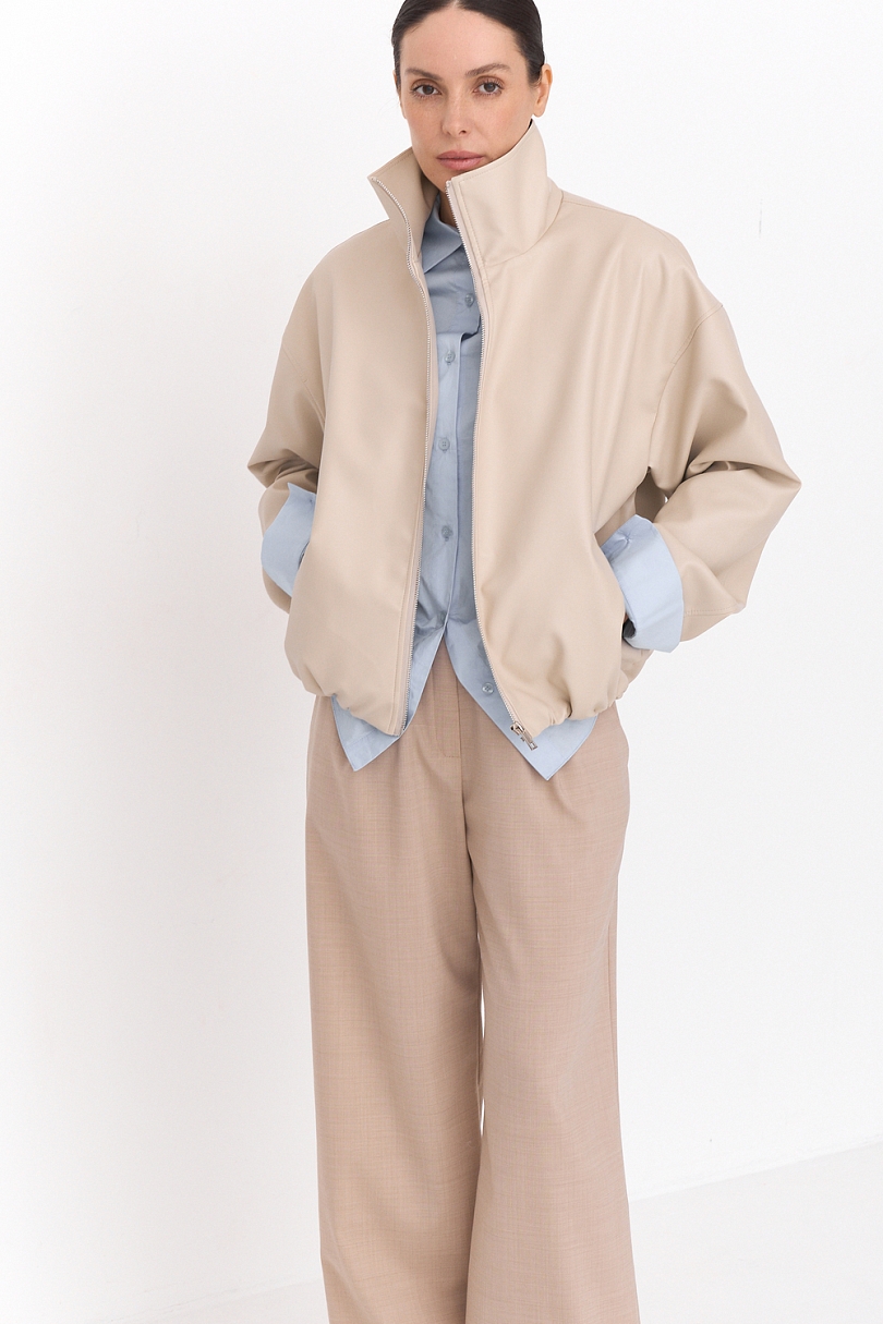 Куртка из экокожи на молнии