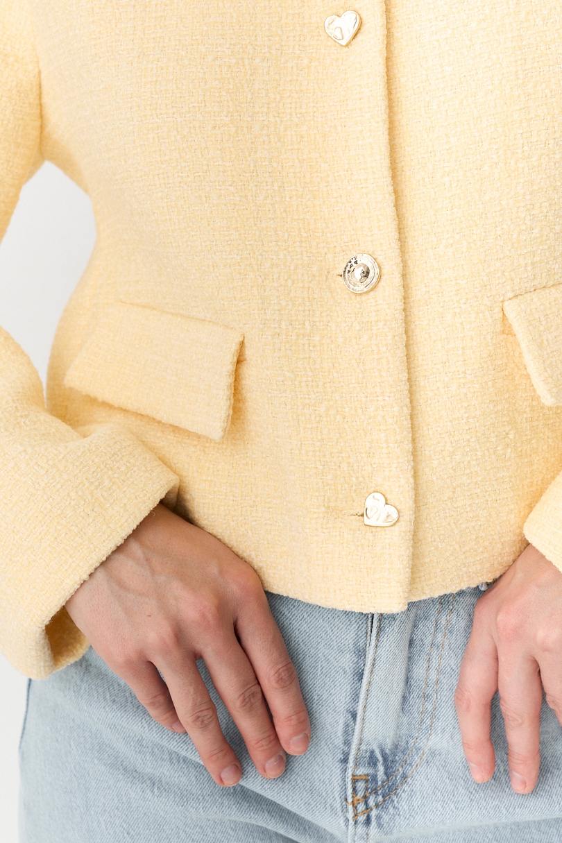 Жакет из твида укороченный