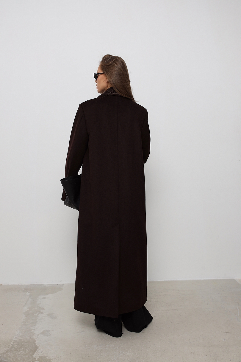 Пальто из шерсти оверсайз