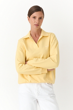 Свитшот поло с вышивкой