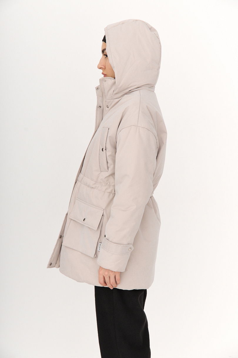 Парка утепленная с капюшоном
