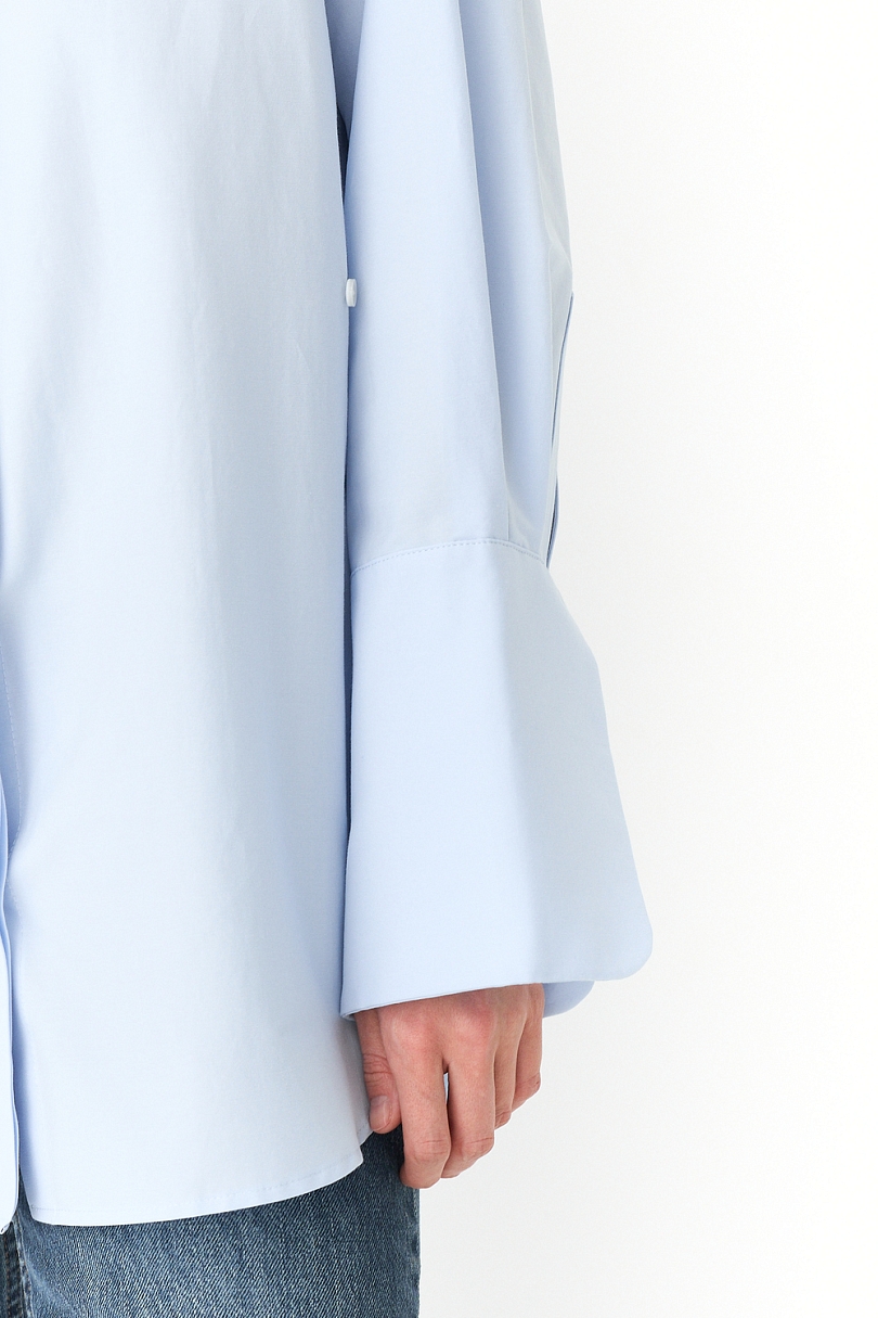 Рубашка приталенная с ассиметрией