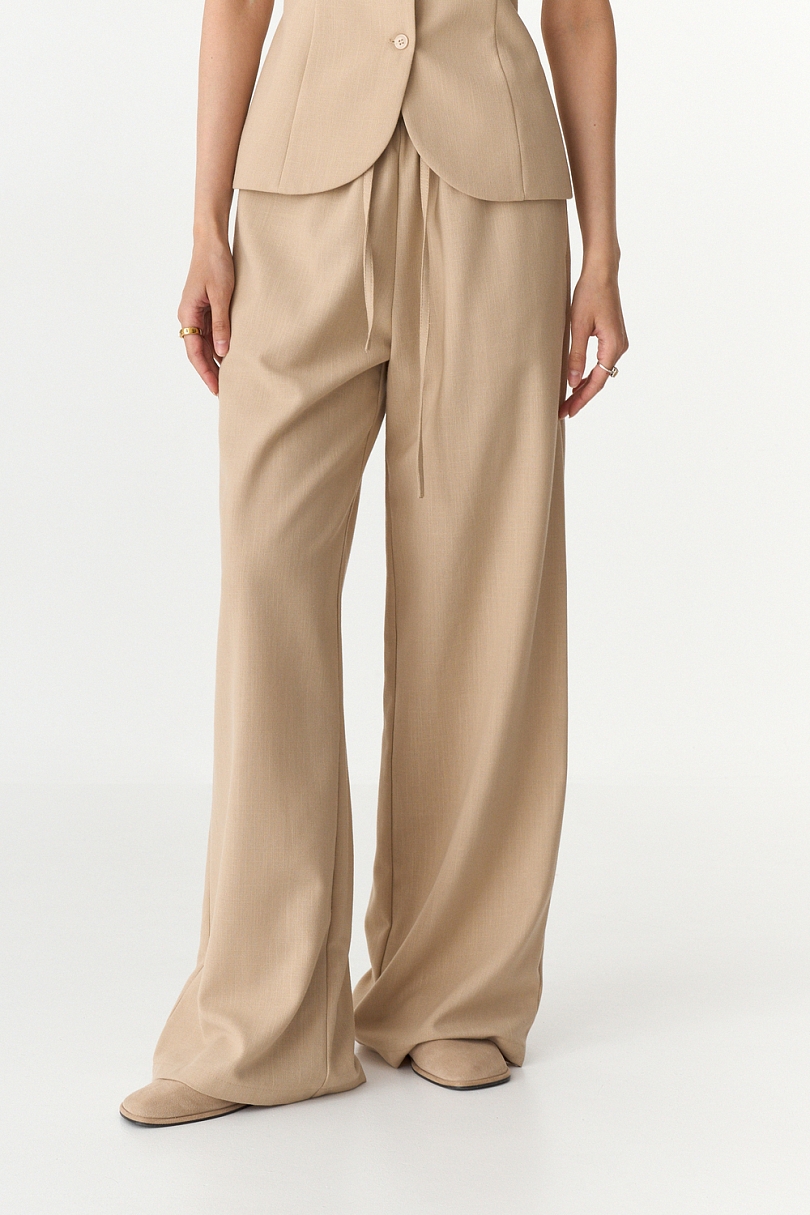 Жилет из смесового льна и тенсела