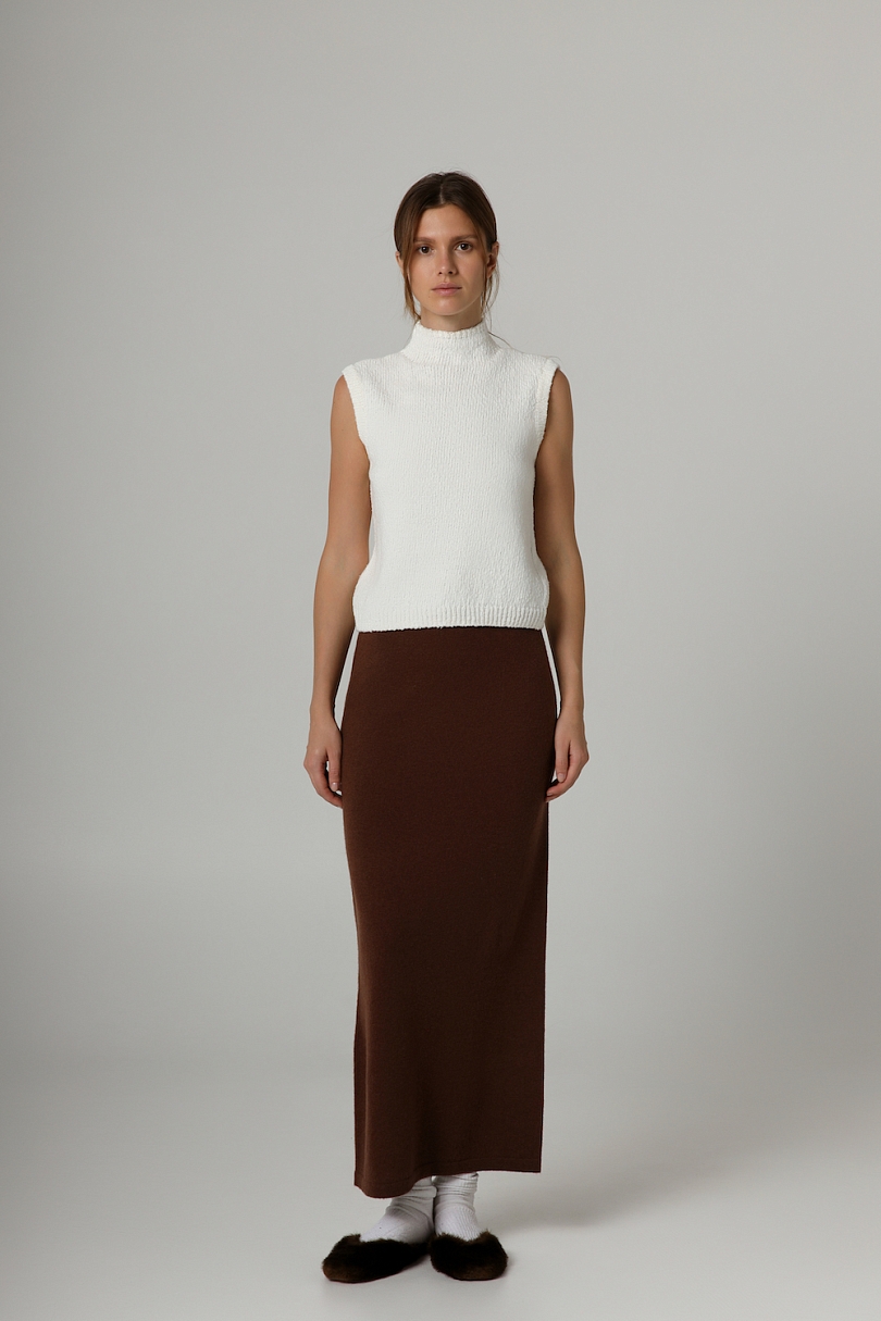 Юбка из шерсти и кашемира