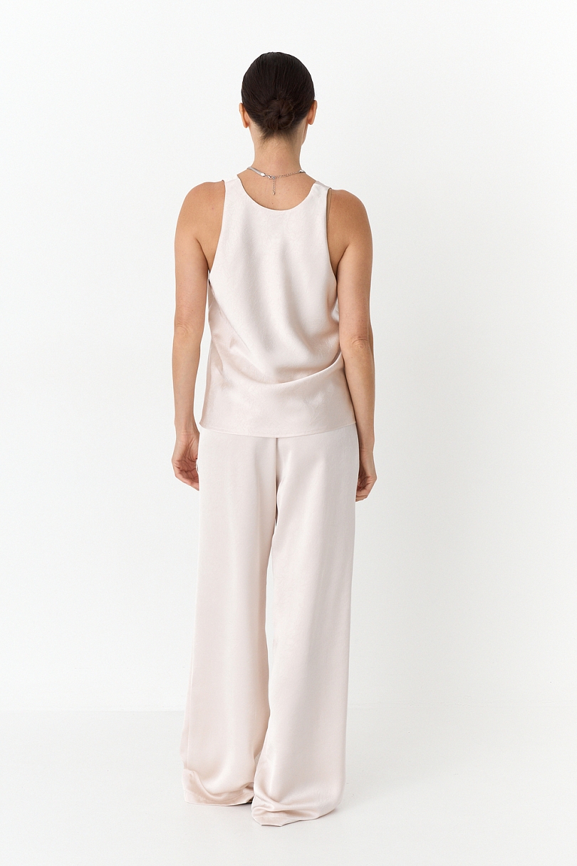 Топ из ткани с эффектом мятости