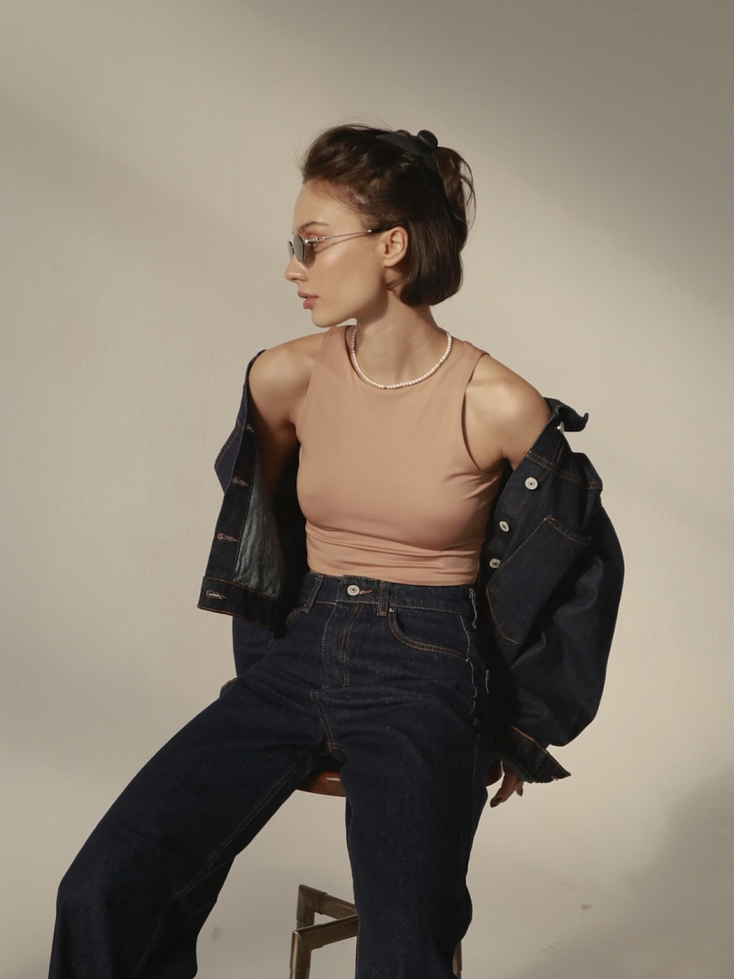 Джинсы палаццо с необработаным краем, new 