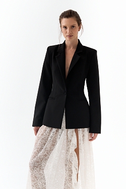 Юбка из кружева с рюшей