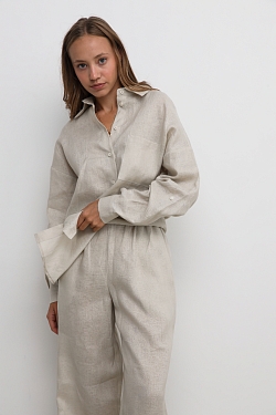 Брюки базовые из 100% премиум льна