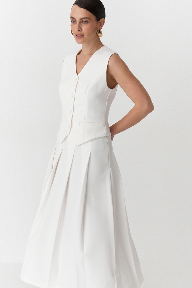 Юбка в складку миди