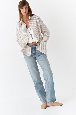 Рубашка оверсайз в полоску