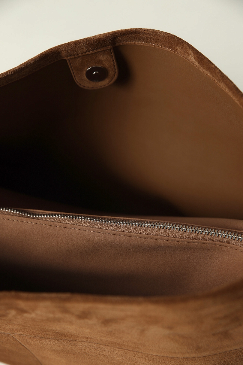 Сумка шоппер из натуральной замши