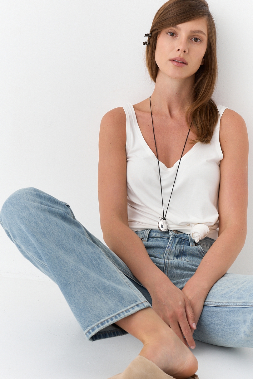 Майка расслабленная из вискозы