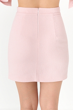 Юбка мини из фактурной ткани