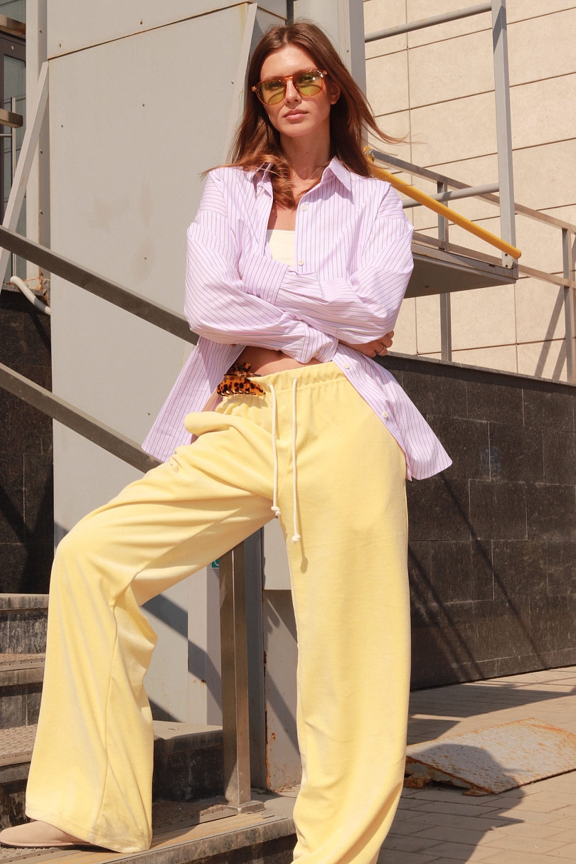 Рубашка оверсайз в полоску