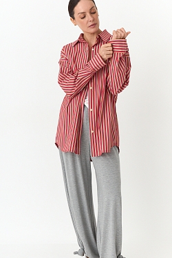 Рубашка оверсайз в полоску