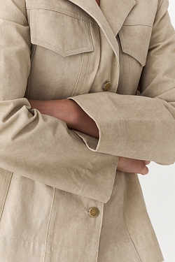 Куртка из вареного денима