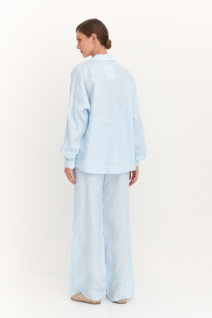 Рубашка базовая изо льна 