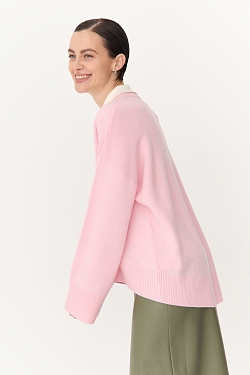 Свитер О- образный из шерсти и кашемира