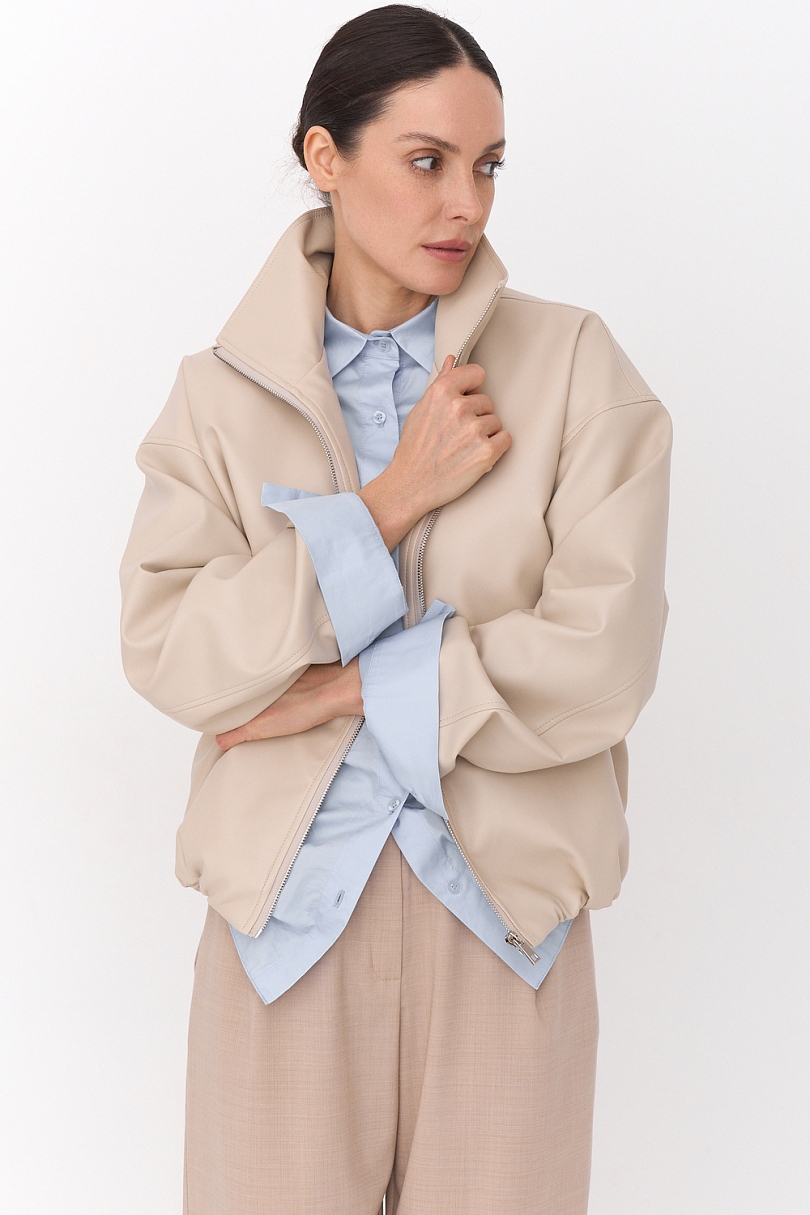 Куртка из экокожи на молнии