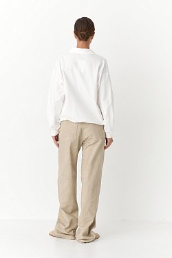 Свитшот поло с вышивкой