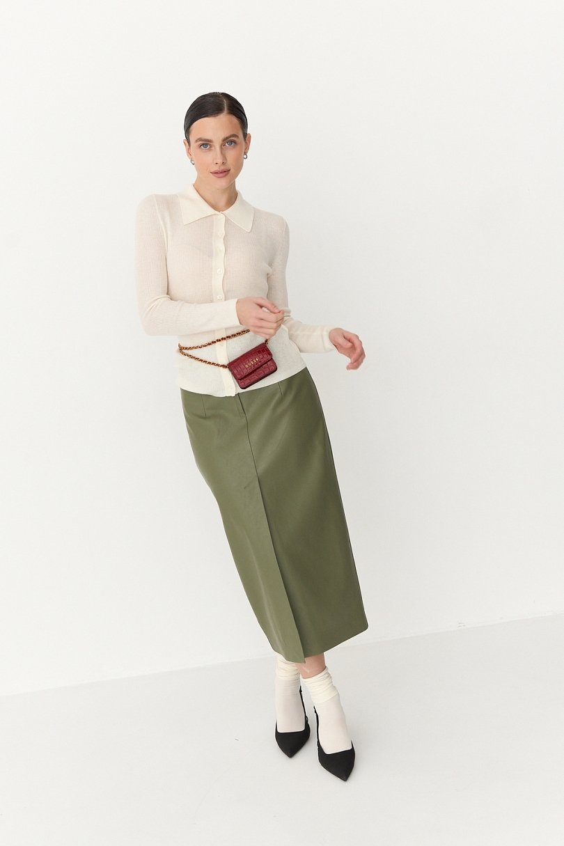 Кардиган на пуговицах из шерсти мериноса