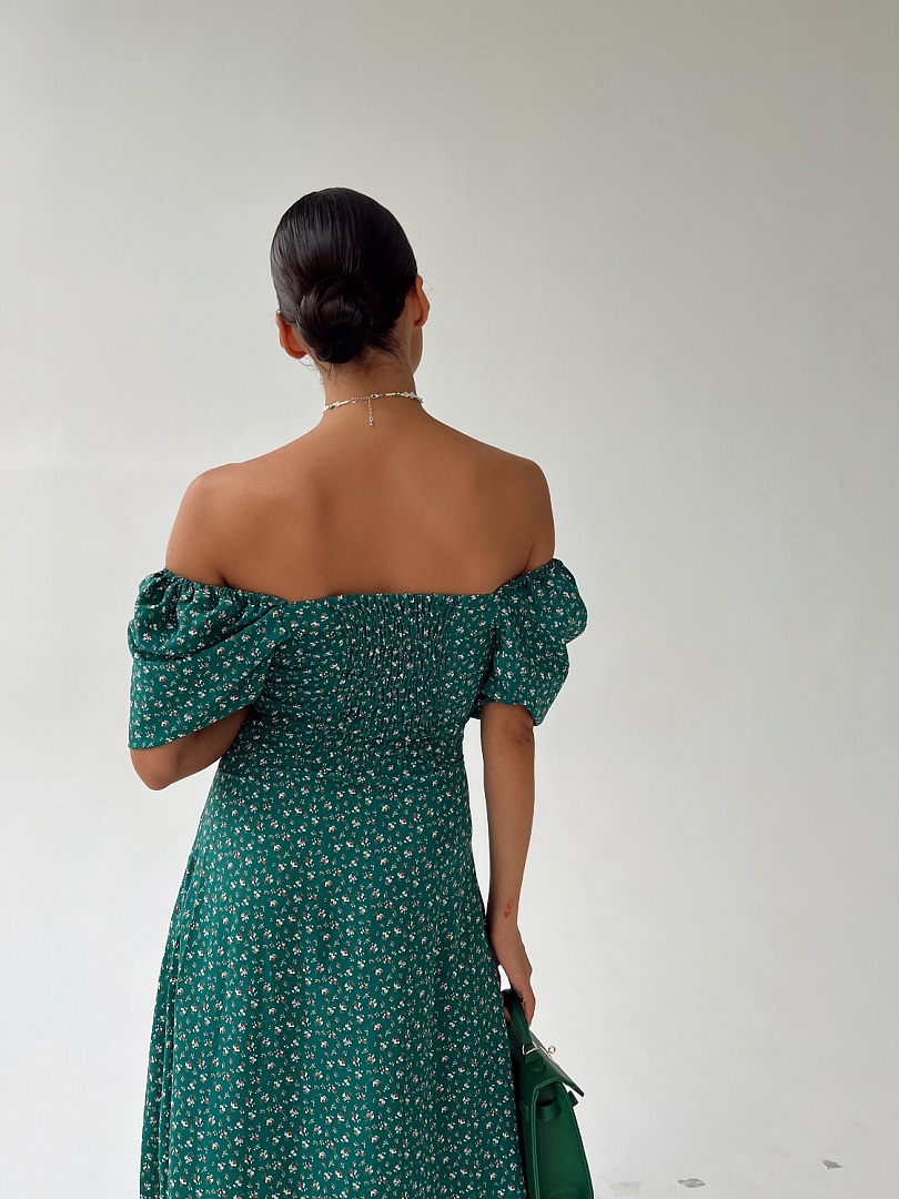 Платье с завязками на груди 